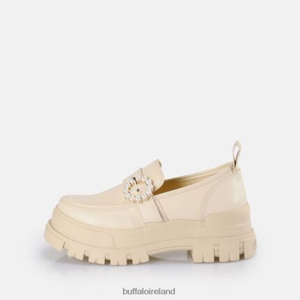 Beige Buffalo Aspha Loafer Buckle vegan |Loafers F06ZHH581