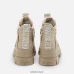 Beige Buffalo ASPHA NC MID Bootie Flat vegan |Boots F06ZHH200 - Image 3