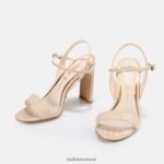 Beige Buffalo Jean Neat High-Heeled Sandal vegan |Sandals F06ZHH35 - Image 4