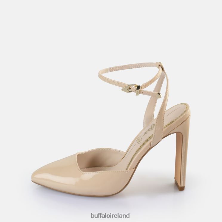beige_buffalo_jolie_vamp_heeled_sandals_vegan_sandals_f06zhh330.jpg Beige Buffalo Jolie Vamp Heeled Sandals vegan |Sandals F06ZHH330 - Image 1