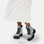 Black Aop Buffalo Aspha RLD Laceup Mid Ankle-Boot vegan |Boots F06ZHH914 - Image 2
