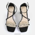 Black Buffalo April Glam Heeled Sandals vegan |Sandals F06ZHH86 - Image 3