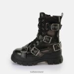 Black Buffalo Aspha Buckle Mid Ankle Boot vegan |Boots F06ZHH849