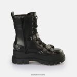Black Buffalo Aspha Buckle Mid Ankle Boot vegan |Boots F06ZHH849 - Image 6