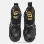 Black Buffalo Aspha Chain Ankle Boot vegan |Boots F06ZHH430 - Image 6