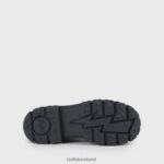 Black Buffalo ASPHA LACE UP HI Bootie Flat vegan |Boots F06ZHH847 - Image 5