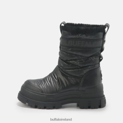 Black Buffalo Aspha Quilt Bootie Flat vegan |Boots F06ZHH483