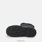 Black Buffalo Aspha Quilt Bootie Flat vegan |Boots F06ZHH483 - Image 6
