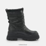 Black Buffalo Aspha Quilt Bootie Flat vegan |Boots F06ZHH483 - Image 7