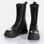 Black Buffalo Aspha Steel Laceup HI Boot vegan |Boots F06ZHH629