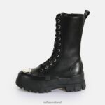 Black Buffalo Aspha Steel Laceup HI Boot vegan |Boots F06ZHH629 - Image 4