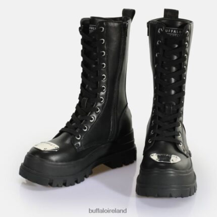 Black Buffalo Aspha Steel Laceup HI Boot vegan |Boots F06ZHH629