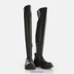 Black Buffalo Aspha Stretch Overknee Ankle-Boot vegan |Boots F06ZHH474 - Image 4