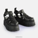 Black Buffalo Ava Fisher Platform Sandals vegan |Sandals F06ZHH572 - Image 4