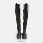 Black Buffalo Binary overknee boot vegan |Boots F06ZHH472 - Image 3