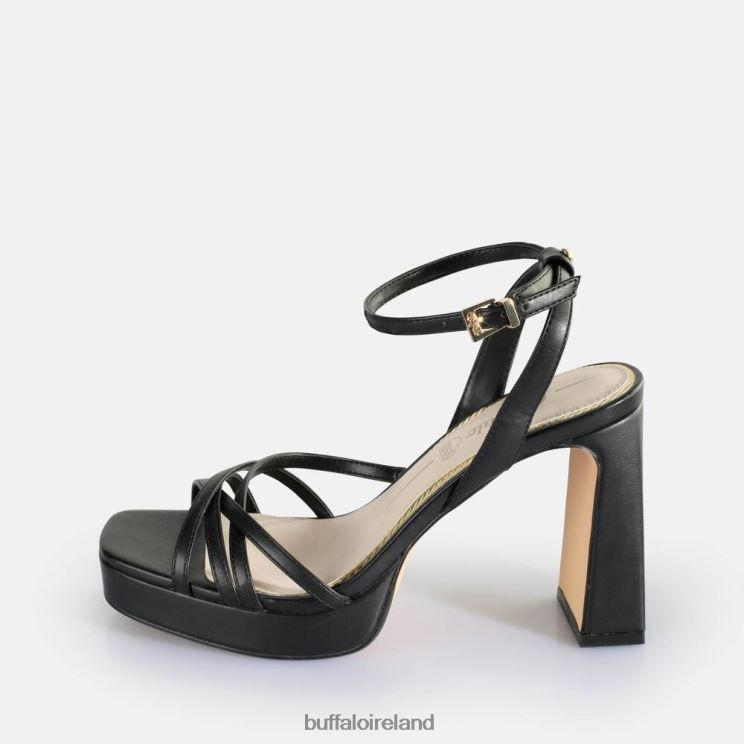 black_buffalo_cherry_cage_heeled_sandals_vegan_sandals_f06zhh311.jpg Black Buffalo Cherry Cage Heeled Sandals vegan |Sandals F06ZHH311 - Image 1