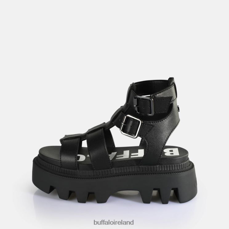 Black Buffalo Flora On Fisher Platform Sandals vegan |Sandals F06ZHH642 - Image 2