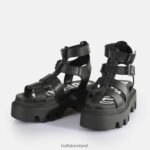 Black Buffalo Flora On Fisher Platform Sandals vegan |Sandals F06ZHH642 - Image 4