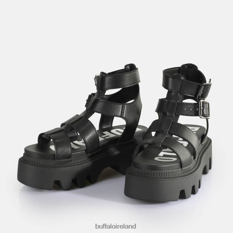 Black Buffalo Flora On Fisher Platform Sandals vegan |Sandals F06ZHH642 - Image 4