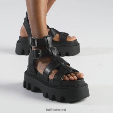Black Buffalo Flora On Fisher Platform Sandals vegan |Sandals F06ZHH642
