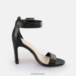 Black Buffalo Jean Ankle Heeled Sandals vegan |Sandals F06ZHH413 - Image 6
