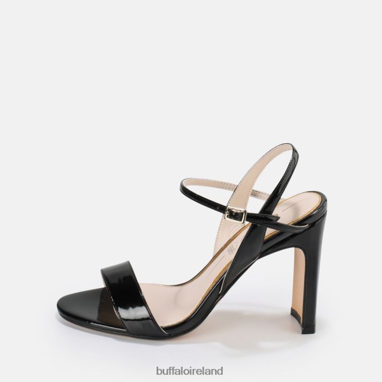 black_buffalo_jean_neat_high_heeled_sandal_vegan_sandals_f06zhh36.jpg Black Buffalo Jean Neat High-Heeled Sandal vegan |Sandals F06ZHH36 - Image 1