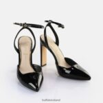 Black Buffalo Jolie Vamp Heeled Sandals vegan |Sandals F06ZHH331 - Image 3