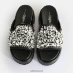Black Buffalo Noa Glam Slide Platform Sandals vegan |Slides F06ZHH60 - Image 3