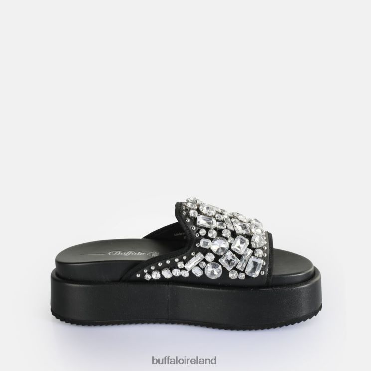 Black Buffalo Noa Glam Slide Platform Sandals vegan |Slides F06ZHH60 - Image 6