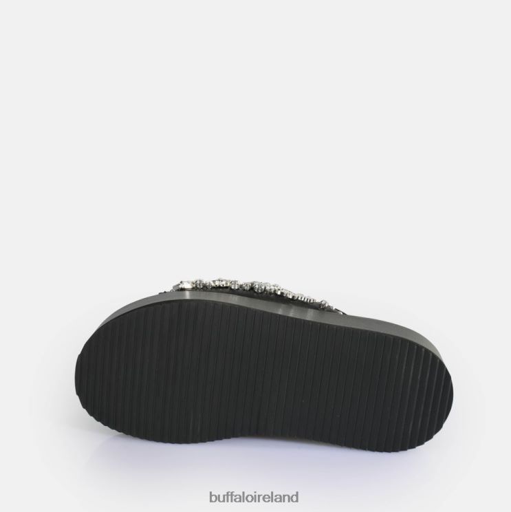 Black Buffalo Noa Glam Slide Platform Sandals vegan |Slides F06ZHH60 - Image 7