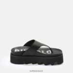 Black Buffalo Perry Thong platform sandals vegan |Slides F06ZHH897 - Image 7