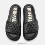 Black Buffalo Rey Quilt slide vegan |Slides F06ZHH831 - Image 2