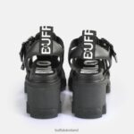 Black Buffalo Riot Trawl Heeled Sandals vegan |Sandals F06ZHH84 - Image 5