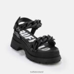 Black Buffalo Rude Chain platform sandal vegan |Sandals F06ZHH28 - Image 2