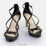 Black Buffalo Serena Bow Heeled Sandals vegan |Sandals F06ZHH284 - Image 4