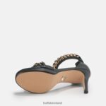 Black Buffalo Serena Chain High-Heel Sandal vegan |Sandals F06ZHH308 - Image 6