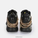 Black/Gold Buffalo CLD Corin Chain 2.0 Sneaker Low vegan |Sneakers F06ZHH591 - Image 3