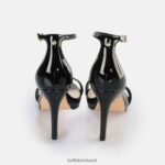 Black/Gold Buffalo Monroe 2 heeled sandal vegan |Sandals F06ZHH222 - Image 2