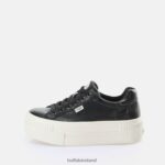 Black/Off-White Buffalo Paired Laceup LO Sneaker Low vegan |Sneakers F06ZHH377