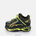 Black/Rainbow Snake Buffalo Classic Sneakers Low |Sneakers F06ZHH829