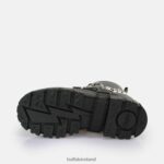 Black/Silver Buffalo Aspha Chain 2.0 Ankle Boot vegan |Boots F06ZHH564 - Image 5