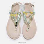 Blue/Turquoise Buffalo Capri Vacay sandal vegan |Sandals F06ZHH177 - Image 3