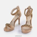 Blush Buffalo Serena Chain heeled sandal vegan |Sandals F06ZHH309 - Image 3