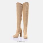 Cream Buffalo Amy overknee boot vegan |Boots F06ZHH760 - Image 4