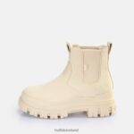 Cream Buffalo Aspha Chelsea Ankle Boot vegan |Boots F06ZHH363