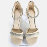 Cream Buffalo Blair Spark Heeled Sandals vegan |Sandals F06ZHH697 - Image 3
