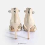 Cream Buffalo Blair Spark Heeled Sandals vegan |Sandals F06ZHH697 - Image 5