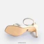 Cream Buffalo Blair Spark Heeled Sandals vegan |Sandals F06ZHH697 - Image 7