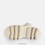 Cream Buffalo Flora Fisher Platform Sandals vegan |Sandals F06ZHH641 - Image 7
