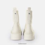 Cream Buffalo Flora Sock Boot vegan |Boots F06ZHH761 - Image 3